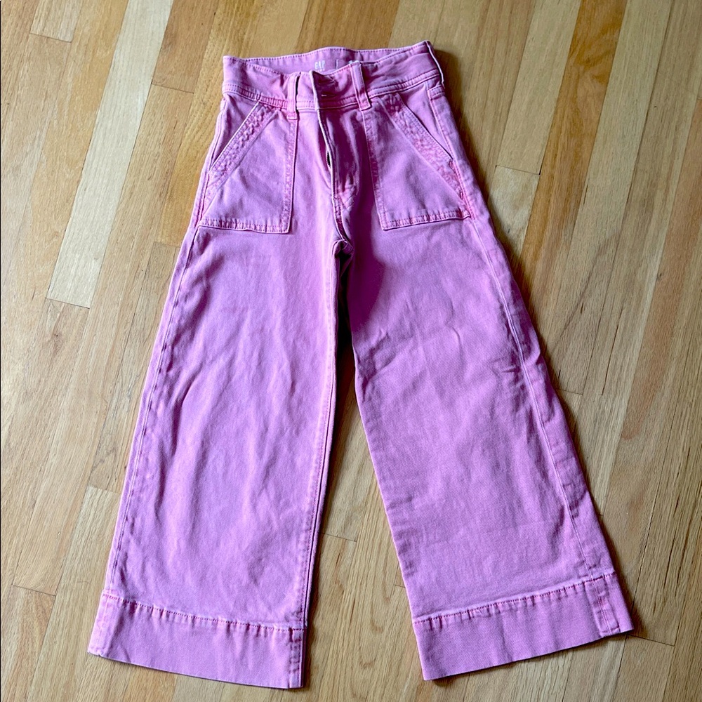 Gap kids high rise ankle baggy jeans size 10